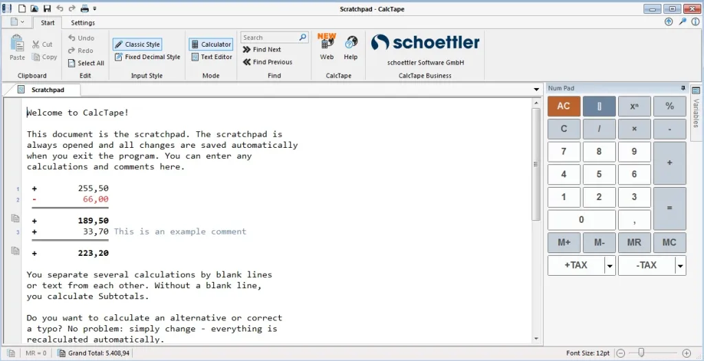 Schoettler CalcTape Pro 6.0.4 Crack Version Key Free Download