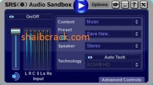 SRS Audio SandBox 1.10.2.0 Crack with Free Keygen Download 2022